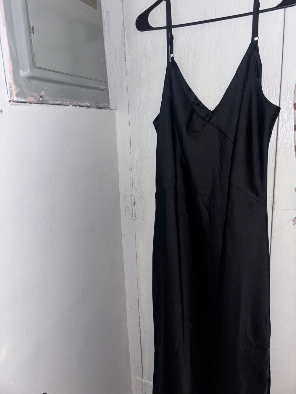 a new day Black Strapless Slip Dress with V-Neck
